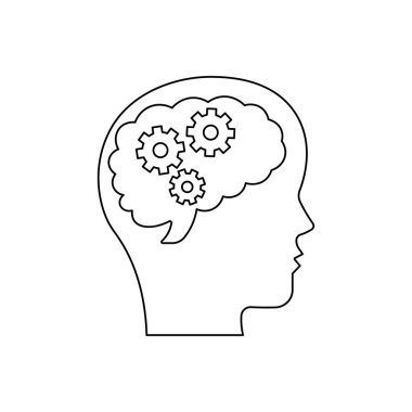 El çizimi Çocuklar Çizgi film Vektör çizimi Beyaz Arkaplanda izole edilmiş beyin fırtınası