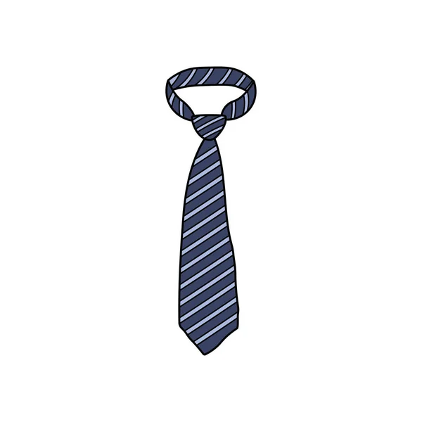 Dessin Pour Enfants Illustration Vectorielle Icône Cravate Isolé Sur Fond — Image vectorielle