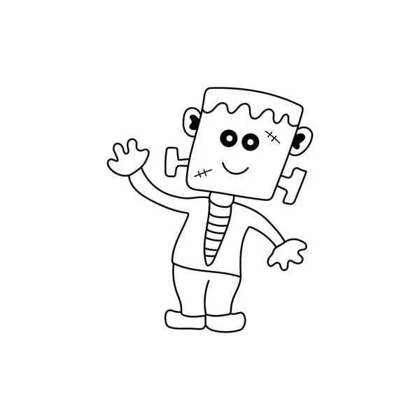 Dibujo Dibujado Mano Para Niños Dibujos Animados Vector Ilustración Lindo — Vector de stock