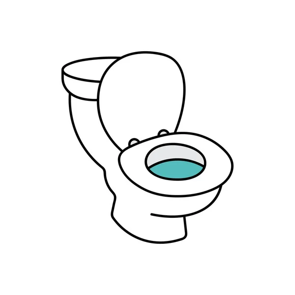 Enfants Dessin Dessin Dessin Animé Vectoriel Illustration Bol Toilette Icône — Image vectorielle