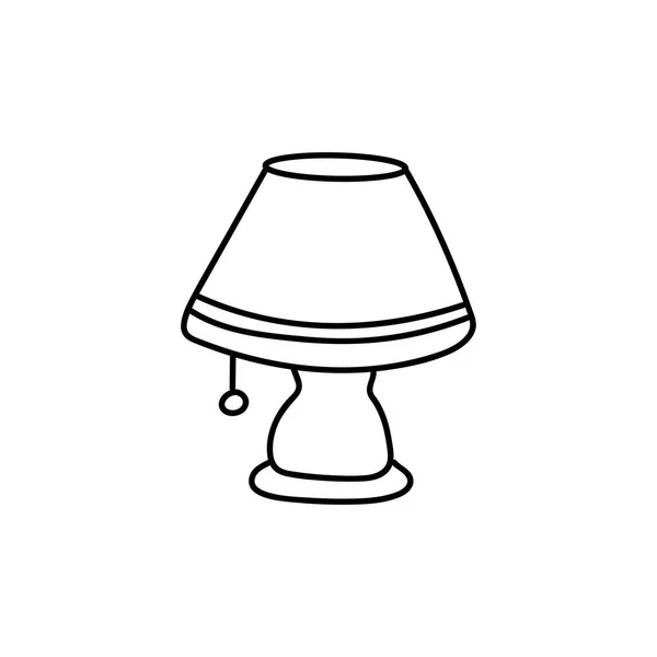 Dessin Main Enfants Dessin Dessin Animé Vectoriel Illustration Lampe Table — Image vectorielle
