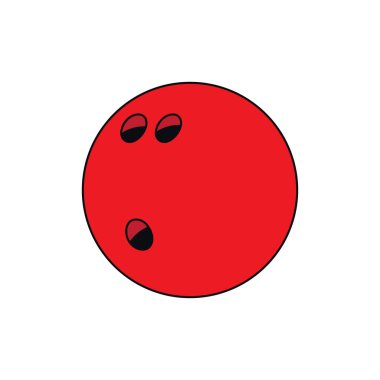 Çizgi film temsilcisi çizen çocuklar, karalama tarzında izole edilmiş bowling topu çiziyorlar.