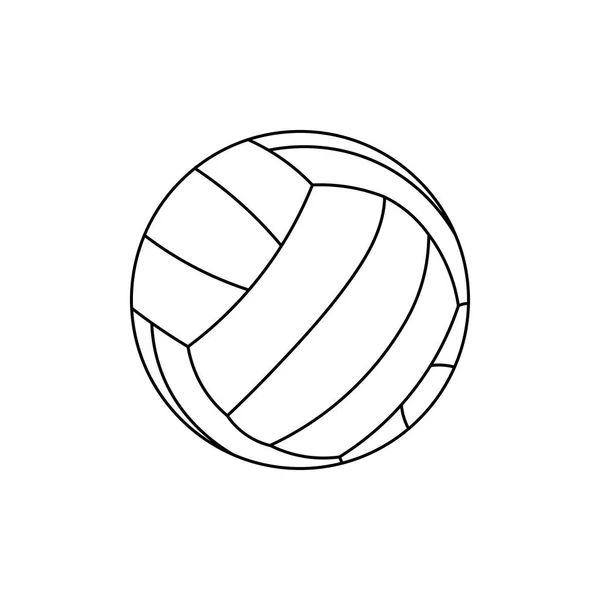 El çizimi Çocuklar çizgi film vektörü çizimi voleybol topu karalama stilinde izole