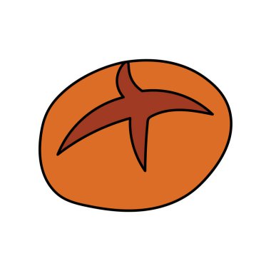 Çizgi film Vektörü illüstrasyon sodalı ekmek ikonu çizen çocuklar Beyaz Arkaplanda izole edilmiş