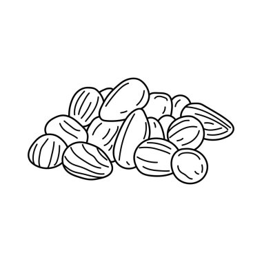 El çizimi Çocuklar Beyaz Arkaplanda izole edilmiş çizgi film tarzında çerezler çiziyor.