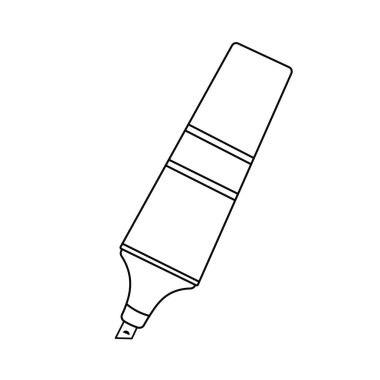 El çizimi Çocuklar çizgi film Vektör çizimi Beyazın üzerine izole edilmiş daha hafif simge