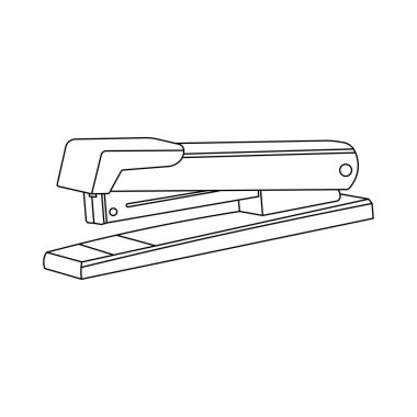 El çizimi Çocuklar Vektör illüstrasyon çizgi film zımbası simgesi çiziyorlar. Beyaz üzerine izole edilmiş.