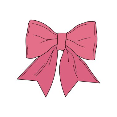 Çocuklar vektör illüstrasyonu çiziyor. Şirin papyon düz çizgi film izole edilmiş.