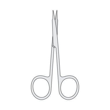 Çizgi film Vektörü illüstrasyon diseksiyon makasları çizen çocuklar karalama stilinde izole edilmiş