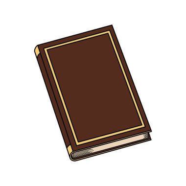 Beyaz Arkaplanda izole edilmiş Çizgi Film Vektörü illüstrasyon ders kitabı simgesi çizen çocuklar