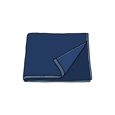 Beyaz Arkaplanda izole edilmiş Çizgi Film Vektörü illüstrasyon mendil simgesi çizen çocuklar