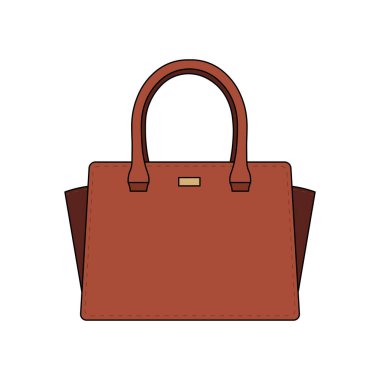 Çocuklar Beyaz Arkaplan 'da izole edilmiş şirin el çantası resimlerini çiziyorlar