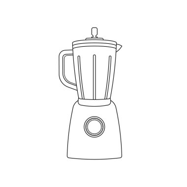 El çizimi Çocuklar, Beyaz Arkaplanda izole edilmiş Çizgi Film Vektörü illüstrasyon Karıştırıcı simgesi çiziyor