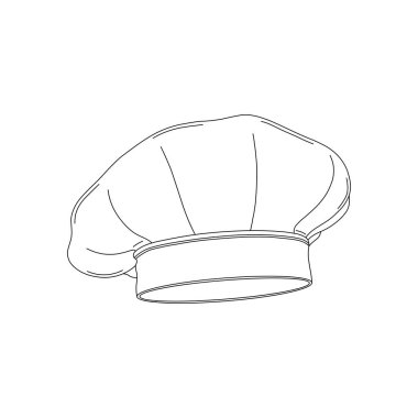 Elle çizilmiş çizgi film Vektör Çizim Şefi simgesi Beyaz üzerine izole edilmiş