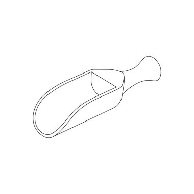 El çizimi çocuklar karikatür çiziyor Vektör illüstrasyon beyaz üzerine izole ahtan kepçe ikonu