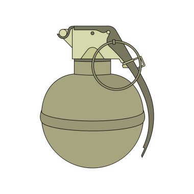 karikatür Vektör illüstrasyon Parçası Grenada simgesi Beyaz üzerinde izole