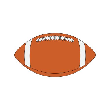 Çocuklar izole edilmiş rugby futbol çizgi filmi çiziyorlar.