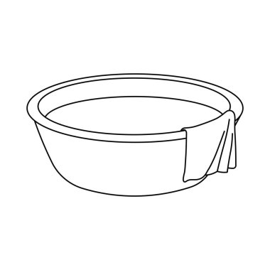 El çizimi çocuklar kovayı ve karikatürü izole ettiler.