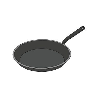 Çocuklar izole edilmiş tava karikatürü çiziyorlar