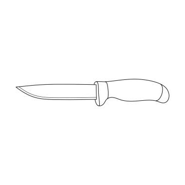 El çizimi çocuklar, izole edilmiş küçük bıçak karikatürleri çiziyorlar.