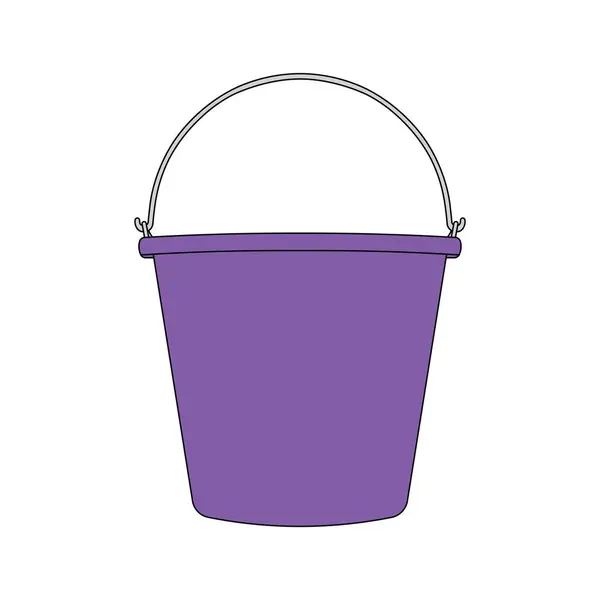 Çocuklar vektör çizimi plastik kova karikatürü izole