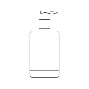 El çizimi çocuklar vektör illüstrasyon sabun şişesi karikatürü çiziyorlar.