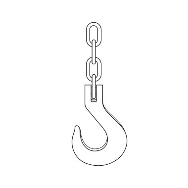 El çizimi çocuklar vektör çizimi çelik kanca karikatürü izole