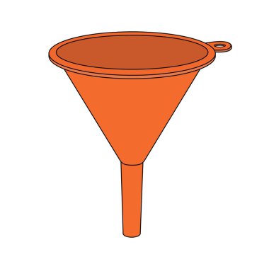 Çocuklar vektör illüstrasyon hunisi çiziyorlar.