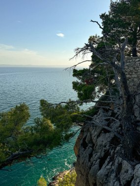 Uçurumdan deniz manzarası