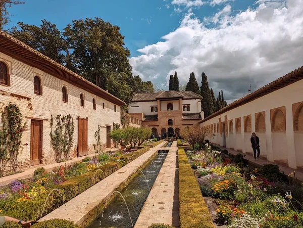 stock image Granada, Spain - 05-03-22 : Alhambra Gardens