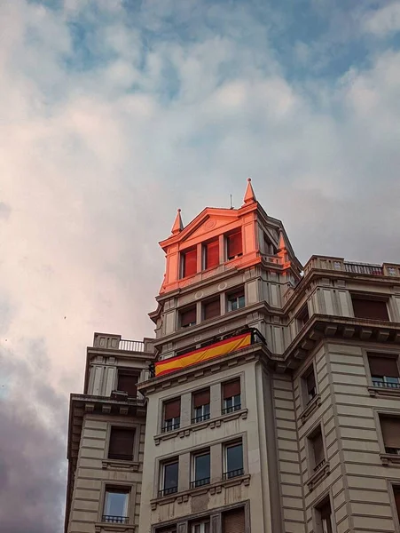 Sunset Top Spanish Building — Stock Photo, Image