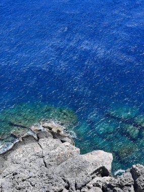 Dağ rhodes korfu muhteşem manzara mavi. Yüksek kalite fotoğraf