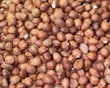 Fındıklara yakın çekim. Üst Manzara. Yüksek kalite fotoğraf