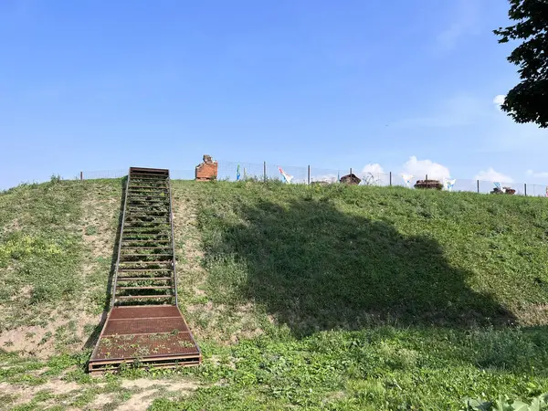 Kaunas 'ta basamaklı forvet. Yüksek kalite fotoğraf