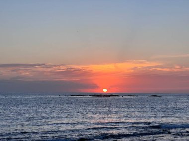 Rhodos sahilinde gün batımı