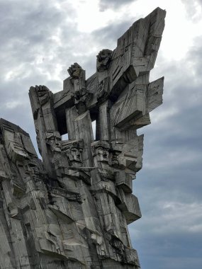 Kaunas şehir anıtlarından 9 'u Yahudi. Yüksek kalite fotoğraf