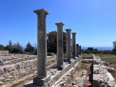 Limasol Kıbrıs yakınlarındaki Antik Apollo sığınağı. Yüksek kalite fotoğraf