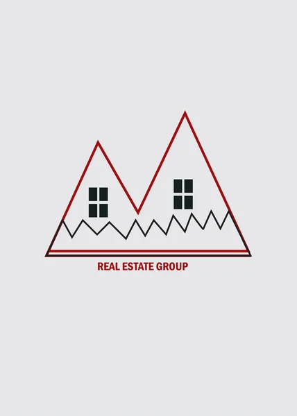 Modèle Logo Immobilier Modèle Logo Immobilier Modèle Logo Immobilier Modèle — Image vectorielle