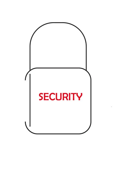 Ilustracja Wektor Logo Bezpieczeństwa Szablon Projektu Nowoczesne Minimalistyczne Logo Ilustracja — Wektor stockowy