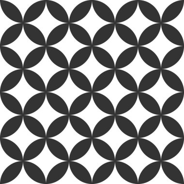 Geometrik çiçekli kusursuz desen, tekrarlayan eğri çizgili çizgisel çiçek veya yapraklar, soyut arkaplan, duvar kağıdı, kumaş, baskı, ambalaj, vektör illüstrasyonu