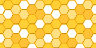 Kusursuz arı kovanı deseni, altıgen moda geometrik simetri tasarımı, duvar kağıdı, ambalaj, kumaş, giysi, üretim, baskı, vektör illüstrasyonu