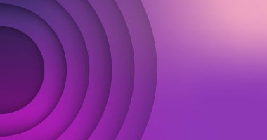 Çember şekilli soyut mor arkaplan, menekşe gradyan rengi, kart, kapak, bayrak, poster, arkaplan, vektör illüstrasyonu