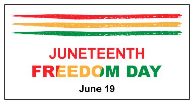 Haziran Özgürlük Günü illüstrasyon vektörü 2