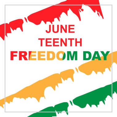 Juneteenth Freedom Day illustration vector clipart