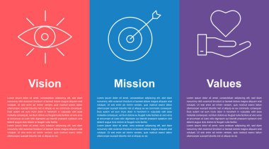 Yaşam Amaçlı Görev, Görüş, Değerler sunum Powerpoint slaytı