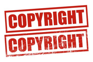 Telif hakkı damgası, mühür vektör tasarımı