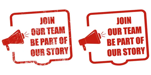 Takım mührümüze katıl, vektör tasarımı.