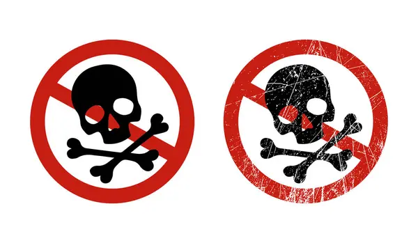 Tehlike retro damgası, mühür vektör tasarımı