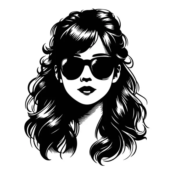 Güneş gözlüğü tasarımı olan kız