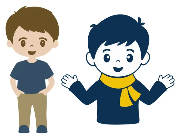 Yakışıklı karakter vektör tasarımı